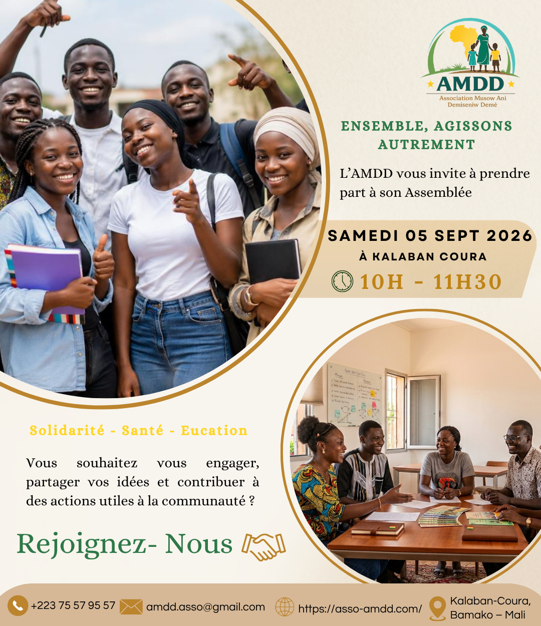 Prochaine Assemblée de l’AMDD