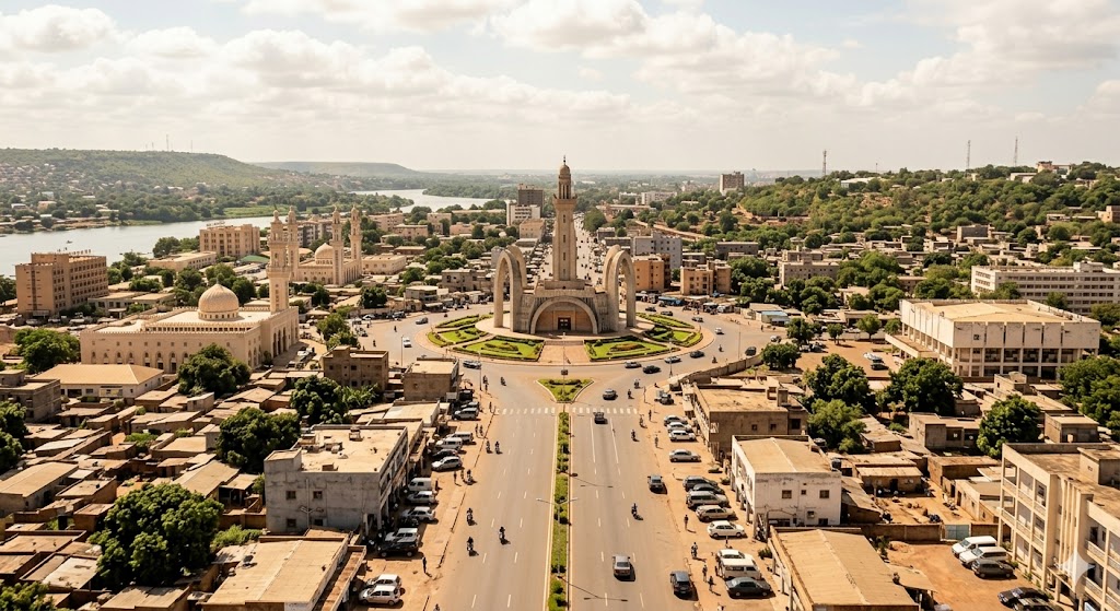 Carte de Bamako, Mali